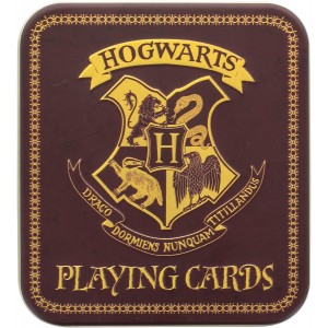 Игральные карты Harry Potter Hogwarts brown